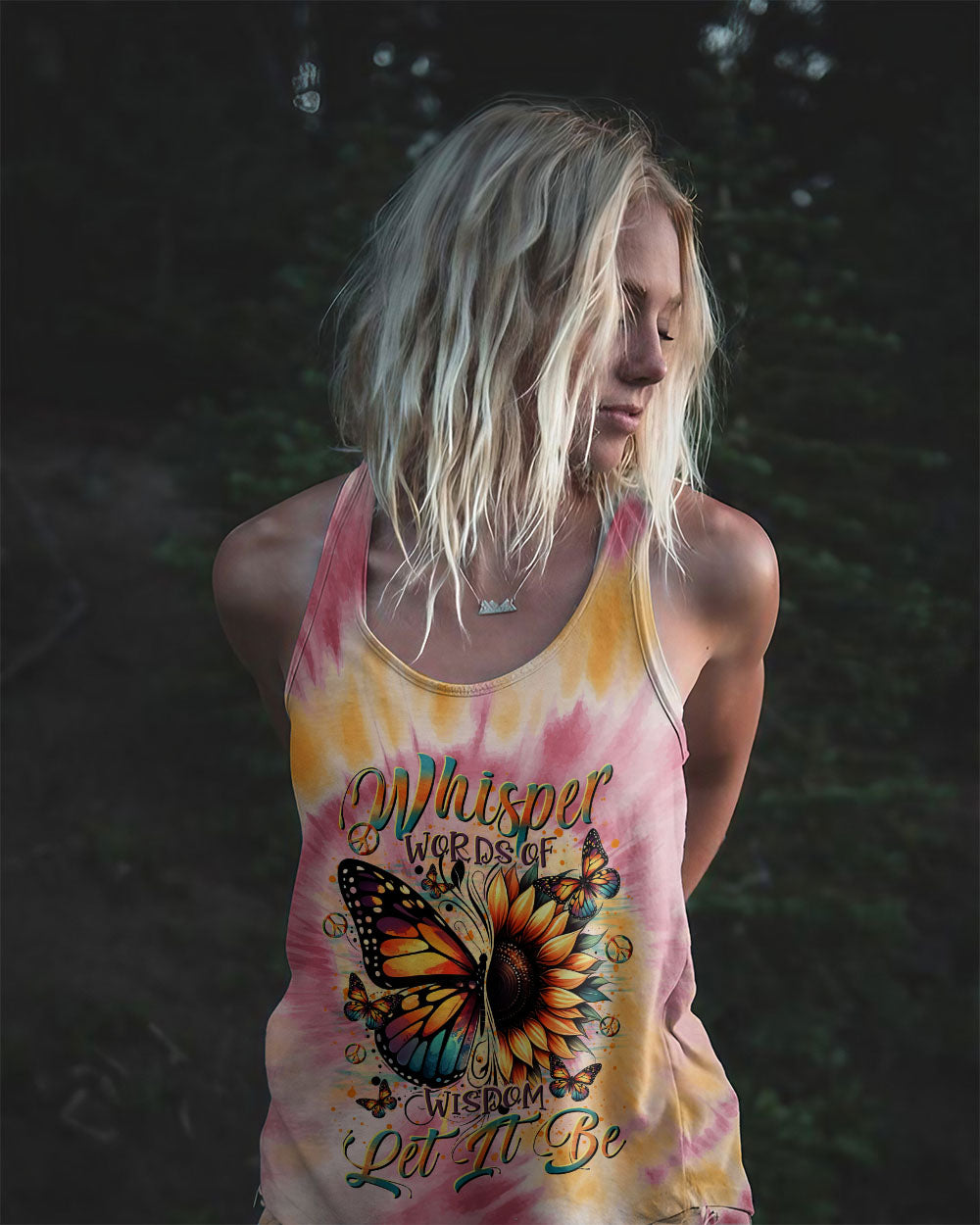 WHISPER WORDS OF WISDOM LET IT BE BUTTERFLY ALL OVER PRINT  - TLTR2211243