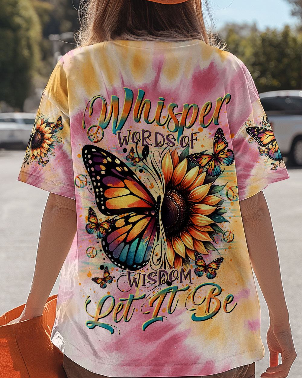 WHISPER WORDS OF WISDOM LET IT BE BUTTERFLY ALL OVER PRINT  - TLTR2211243