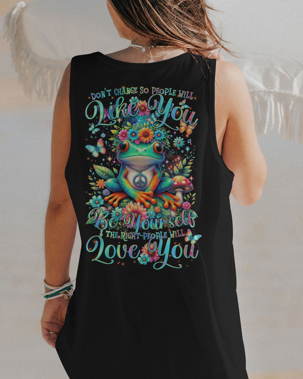 THE RIGHT PEOPLE WILL LOVE YOU FROG ALL OVER PRINT - TLTR2301244