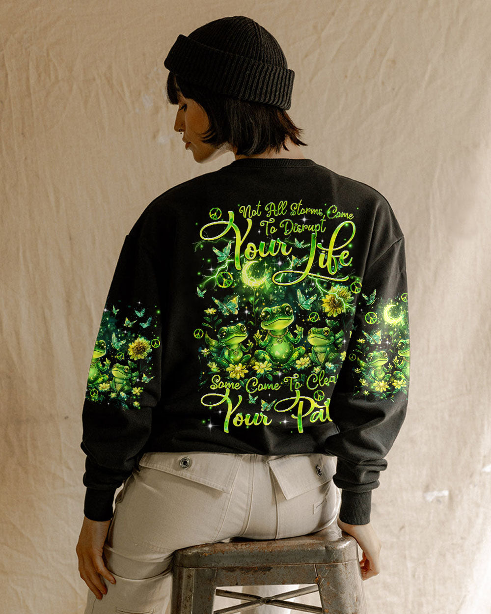 NOT ALL STORMS COME TO DISRUPT YOUR LIFE FROG ALL OVER PRINT - TLTR2303244