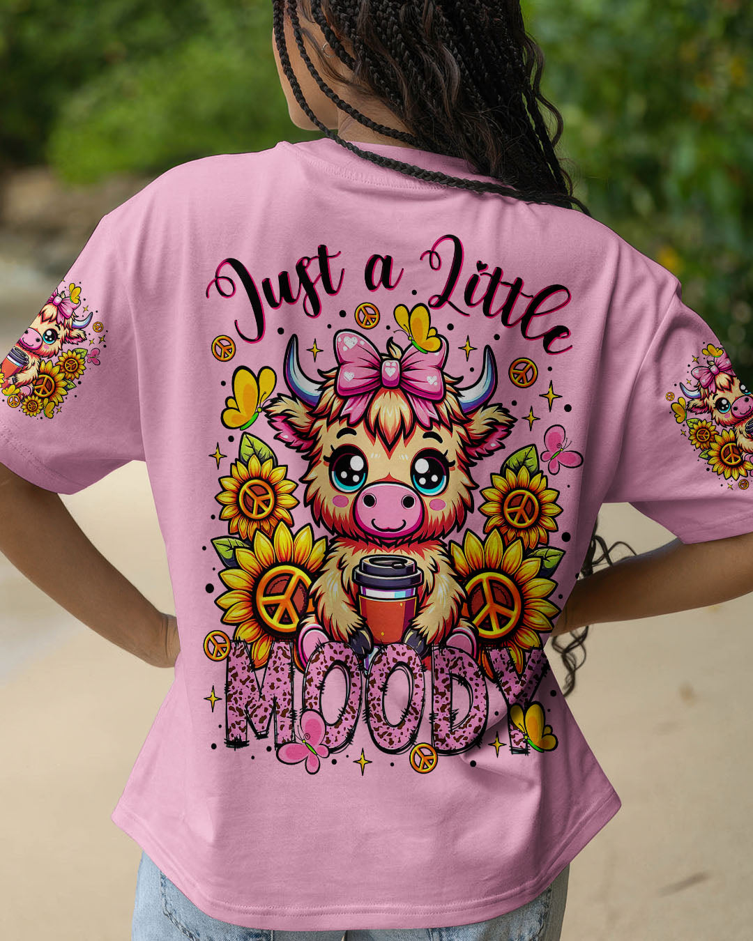 JUST A LITTLE MOODY COW  ALL OVER PRINT  - TLTR2307251