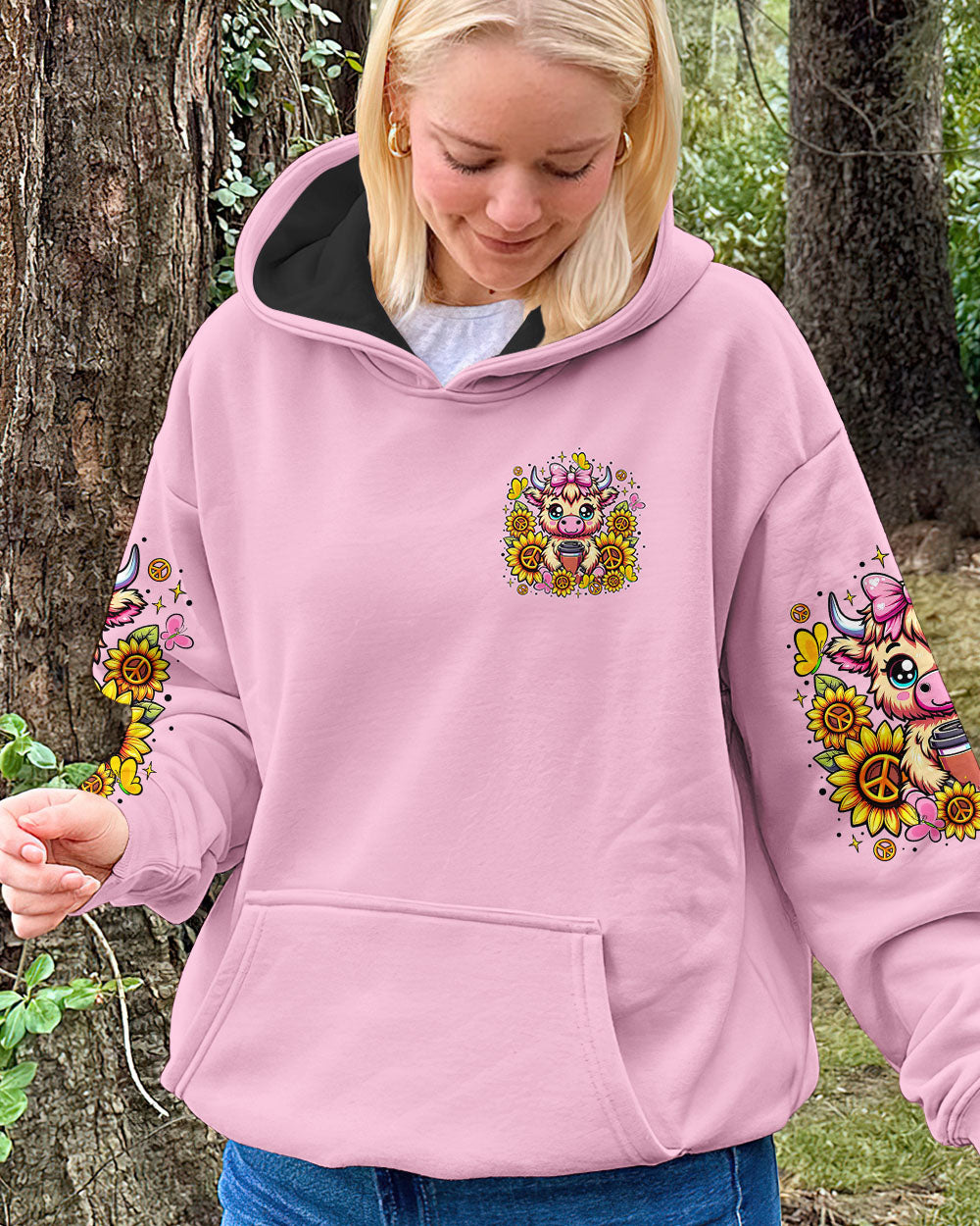 JUST A LITTLE MOODY COW  ALL OVER PRINT  - TLTR2307251