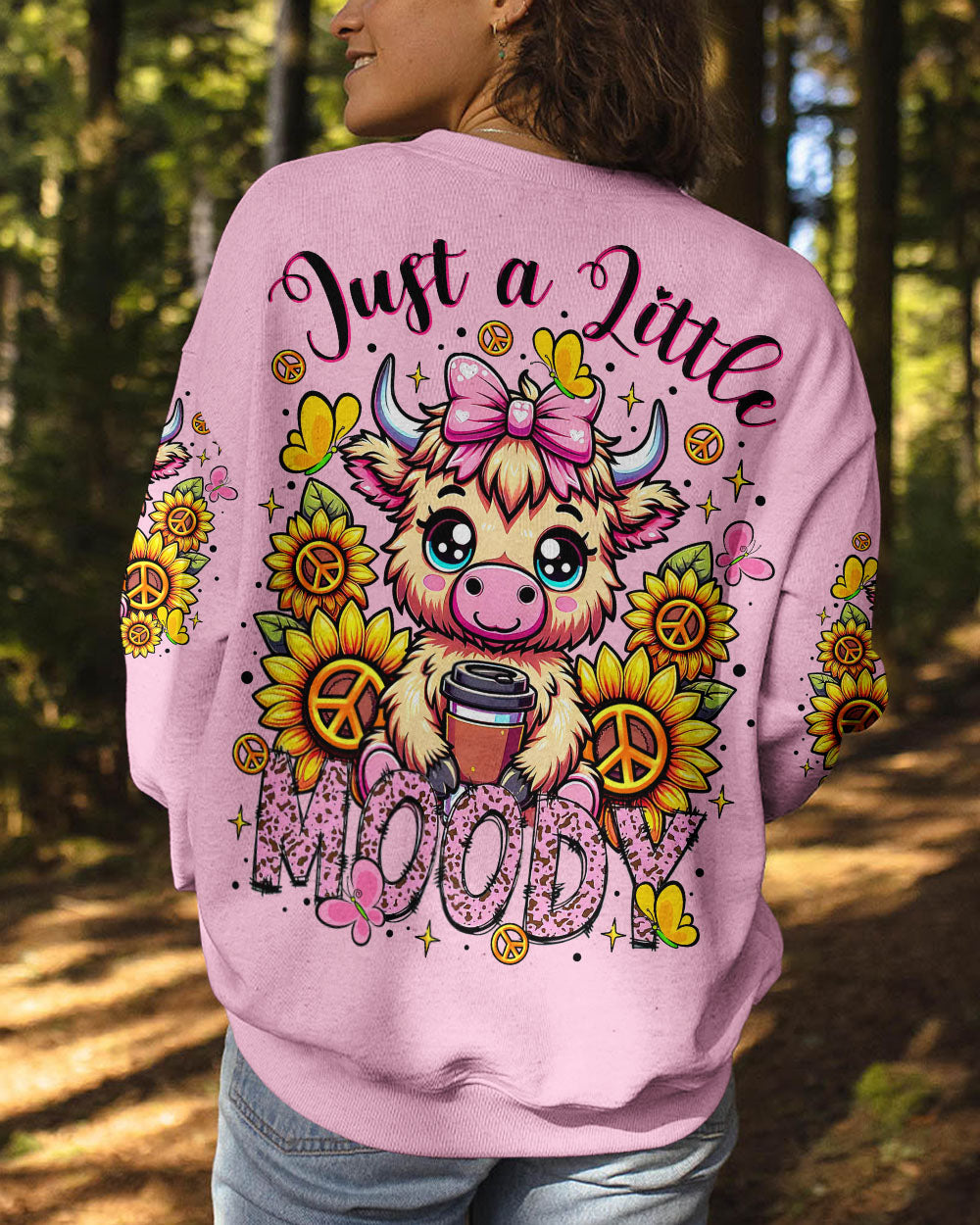 JUST A LITTLE MOODY COW  ALL OVER PRINT  - TLTR2307251