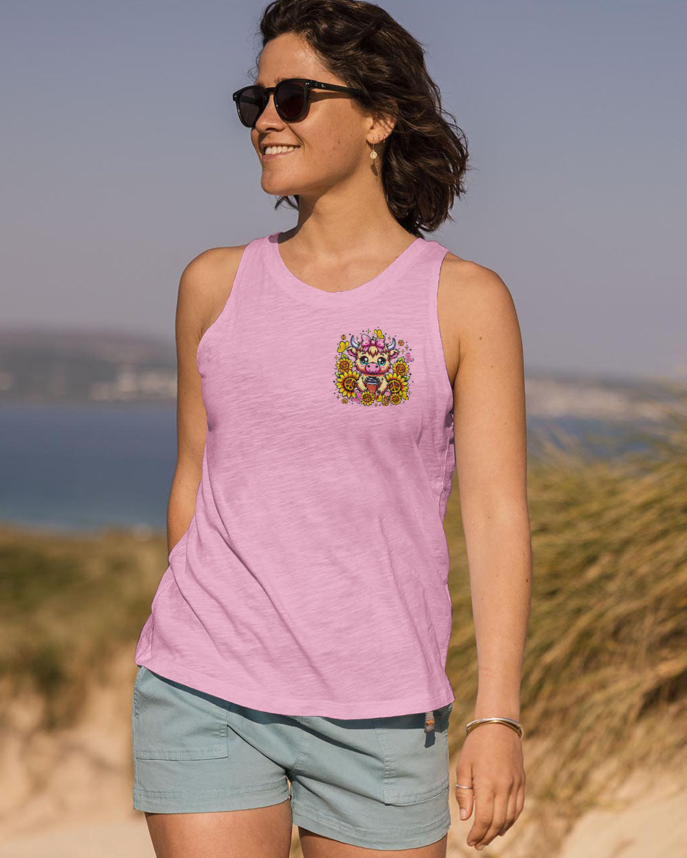 JUST A LITTLE MOODY COW  ALL OVER PRINT  - TLTR2307251