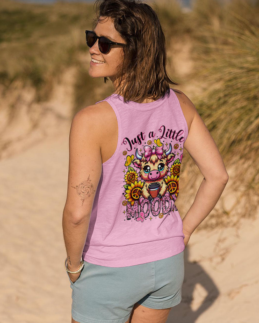 JUST A LITTLE MOODY COW  ALL OVER PRINT  - TLTR2307251