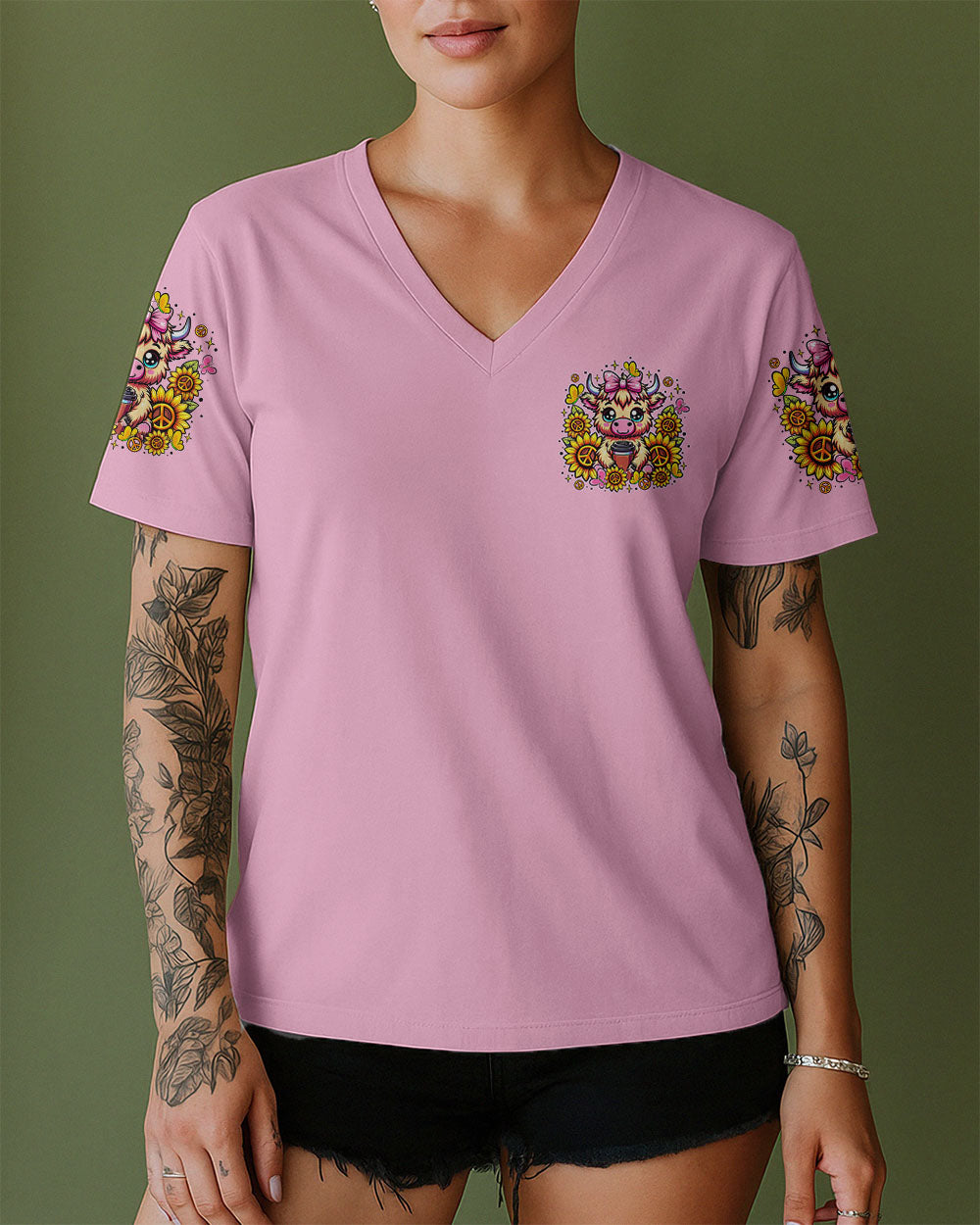 JUST A LITTLE MOODY COW  ALL OVER PRINT  - TLTR2307251