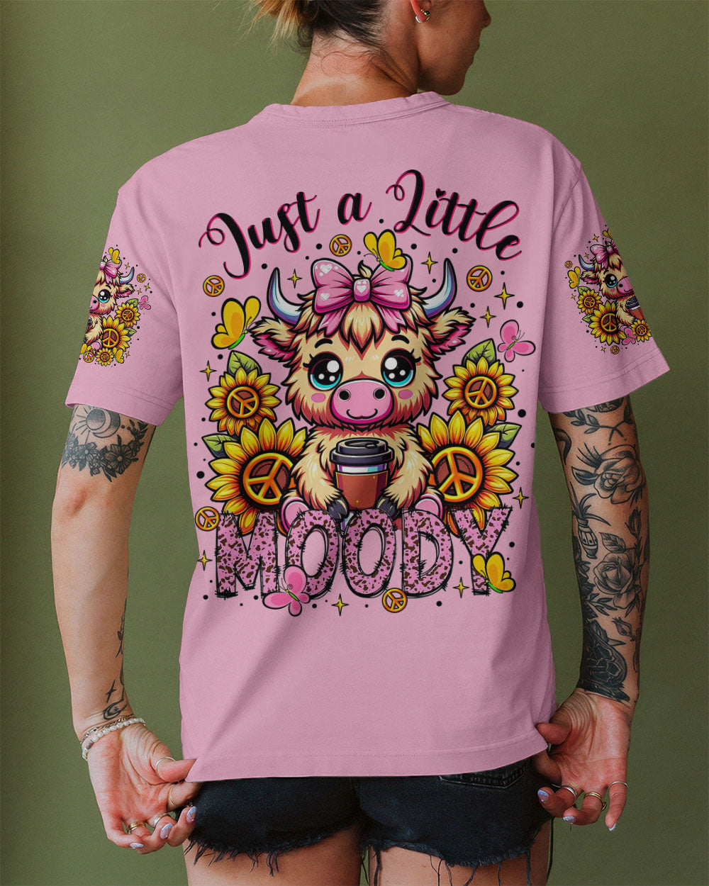 JUST A LITTLE MOODY COW  ALL OVER PRINT  - TLTR2307251