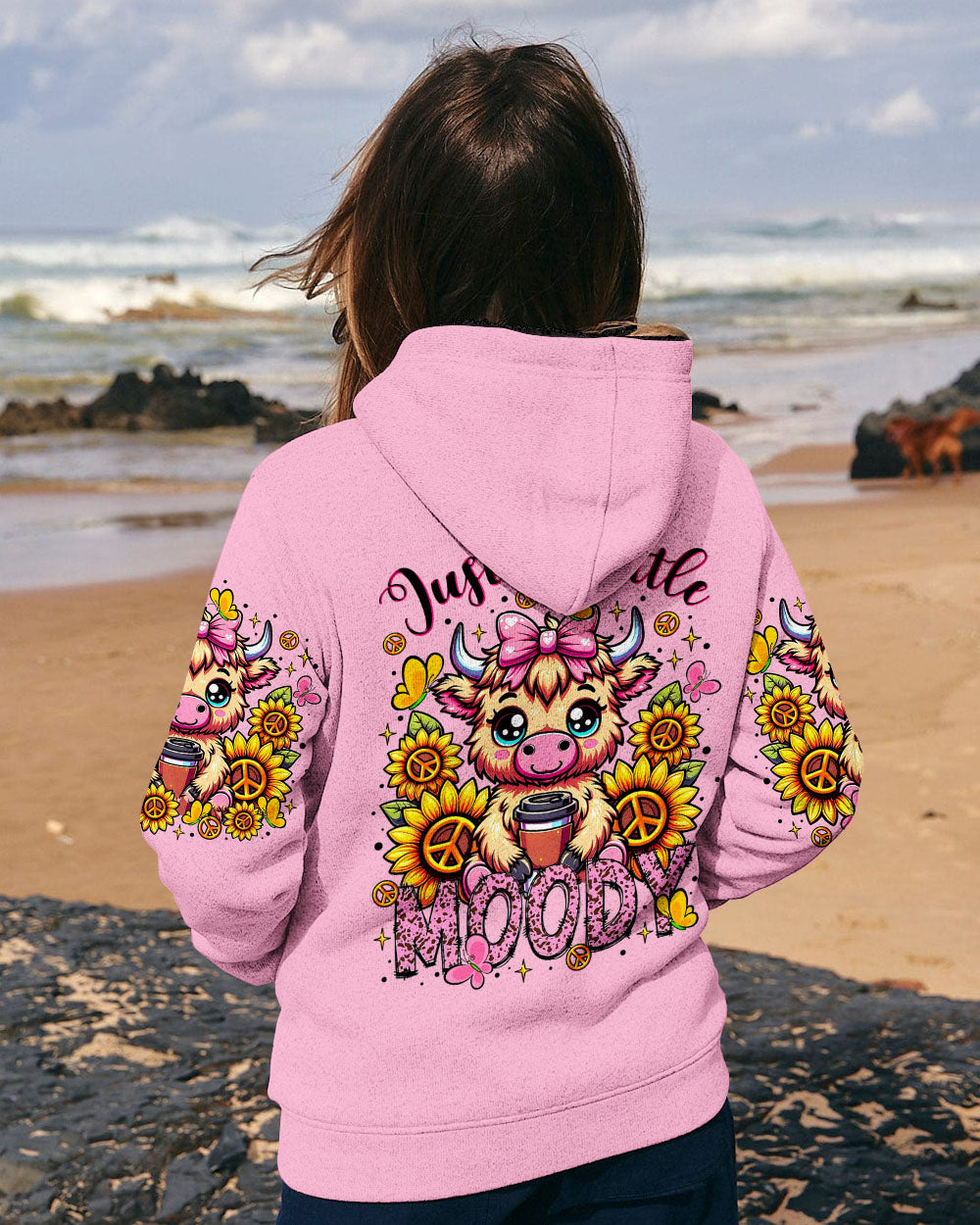 JUST A LITTLE MOODY COW  ALL OVER PRINT  - TLTR2307251
