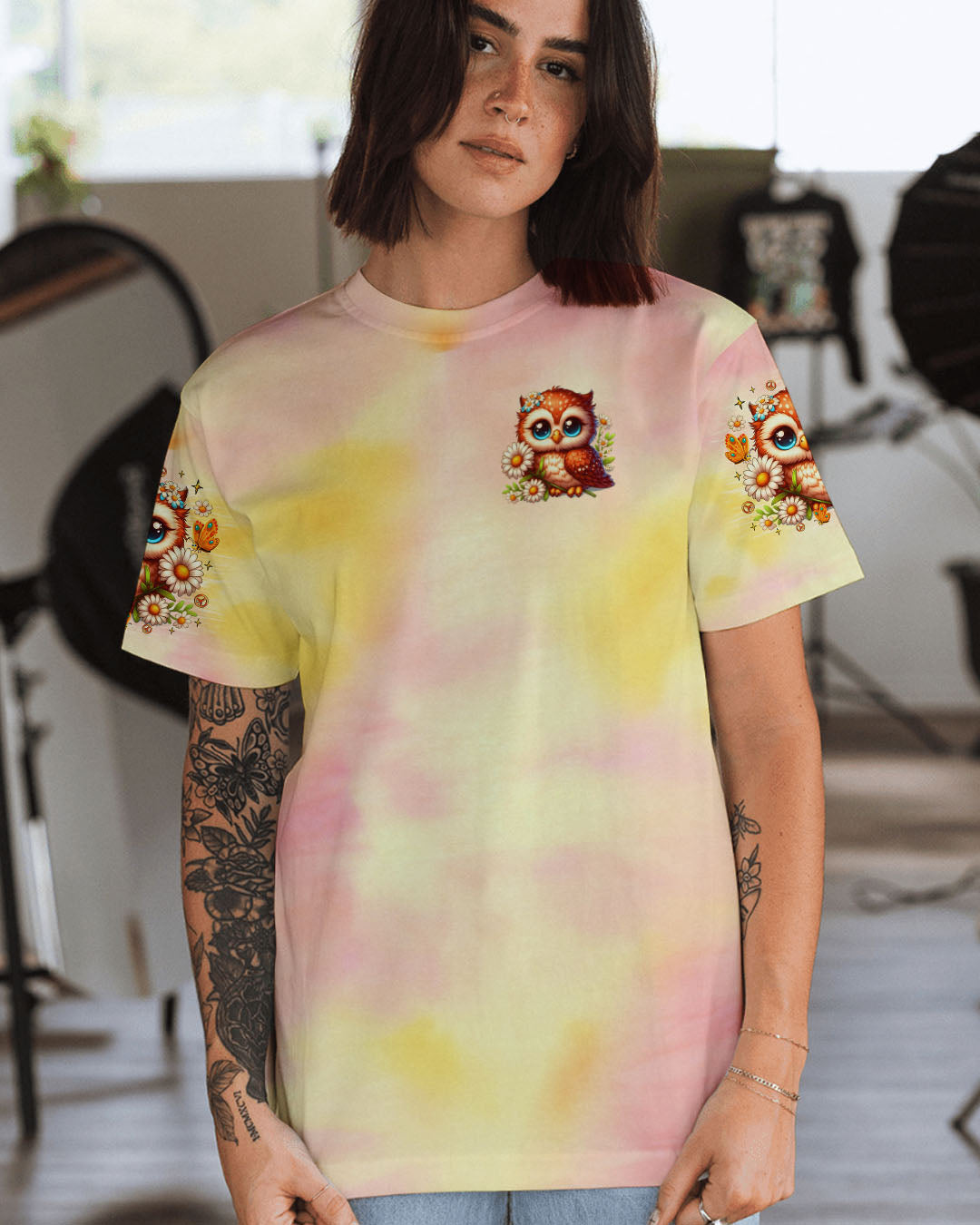 PEACEFUL MIND OWL ALL OVER PRINT - TLTR2406251