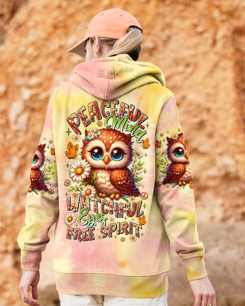 PEACEFUL MIND OWL ALL OVER PRINT - TLTR2406251