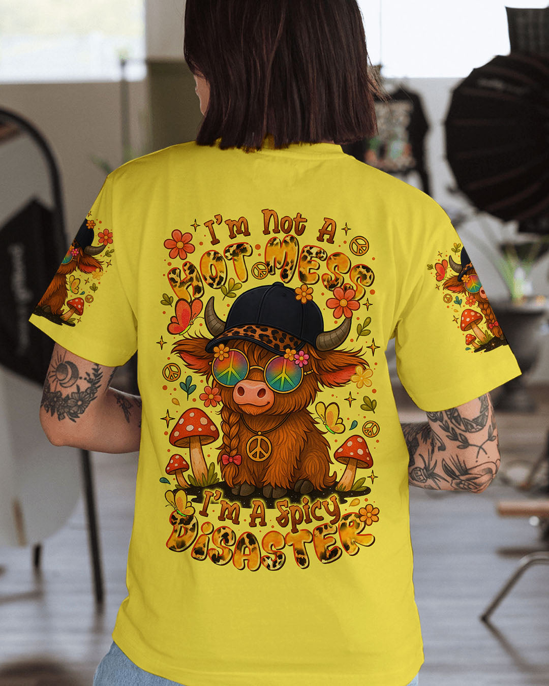 I'M NOT A HOT MESS COW ALL OVER PRINT  - TLTR2407253
