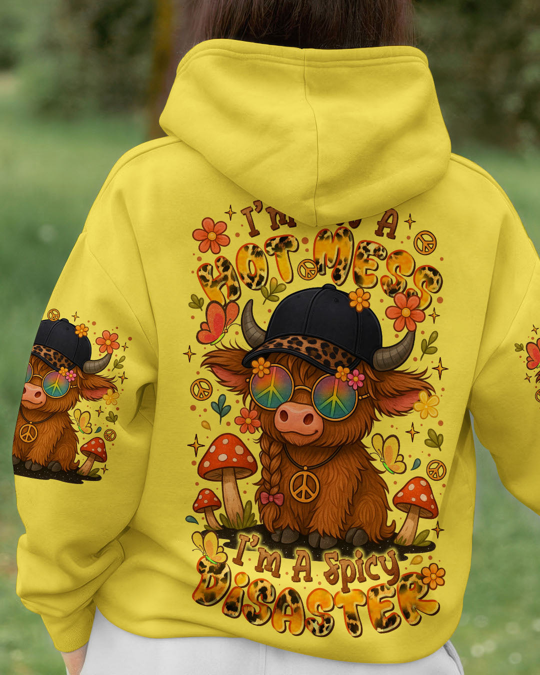 I'M NOT A HOT MESS COW ALL OVER PRINT  - TLTR2407253