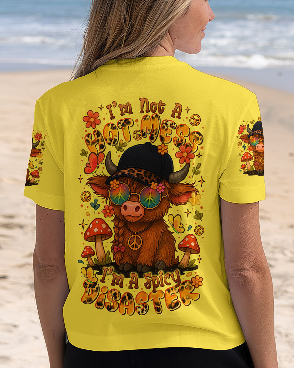 I'M NOT A HOT MESS COW ALL OVER PRINT  - TLTR2407253