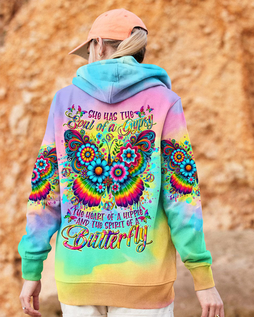 SPIRIT OF A BUTTERFLY TIE DYE ALL OVER PRINT - TLTR2409245