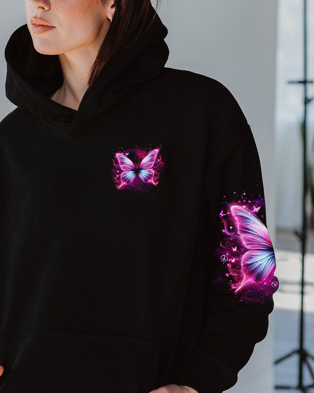 I BELIEVE THERE ARE ANGELS AMONG US BUTTERFLY ALL OVER PRINT  - TLTR2410243