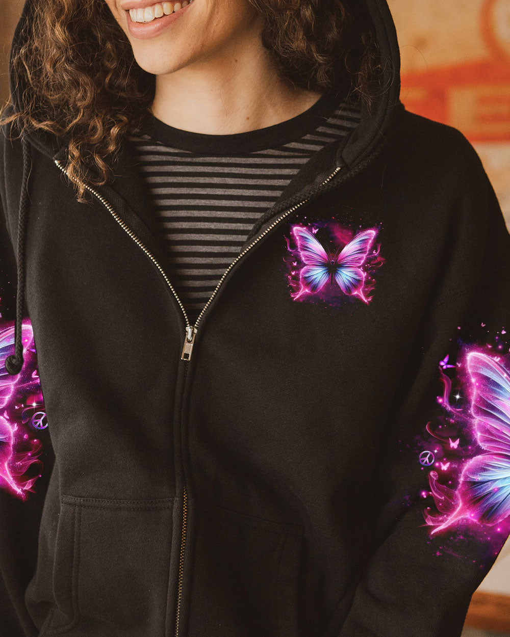 I BELIEVE THERE ARE ANGELS AMONG US BUTTERFLY ALL OVER PRINT  - TLTR2410243