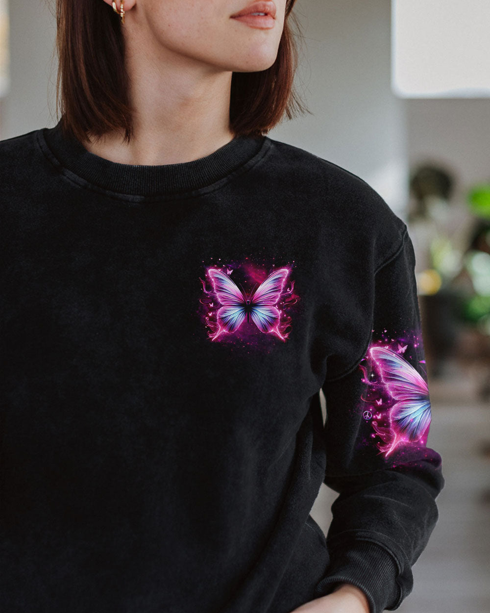I BELIEVE THERE ARE ANGELS AMONG US BUTTERFLY ALL OVER PRINT  - TLTR2410243