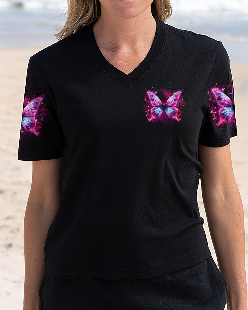 I BELIEVE THERE ARE ANGELS AMONG US BUTTERFLY ALL OVER PRINT  - TLTR2410243