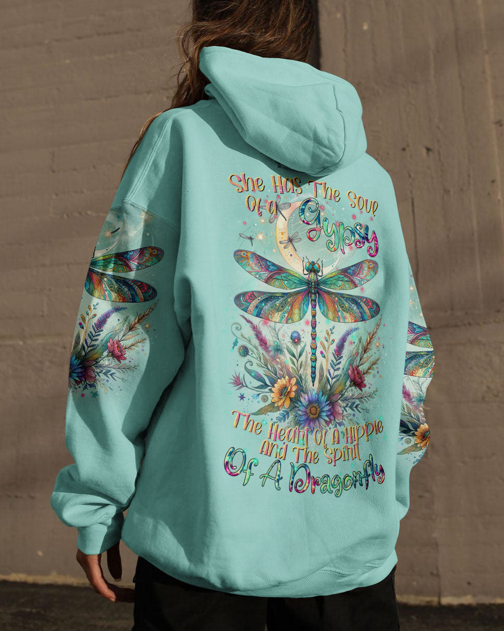 SPIRIT OF A DRAGONFLY FLORAL ALL OVER PRINT - TLTR2411232