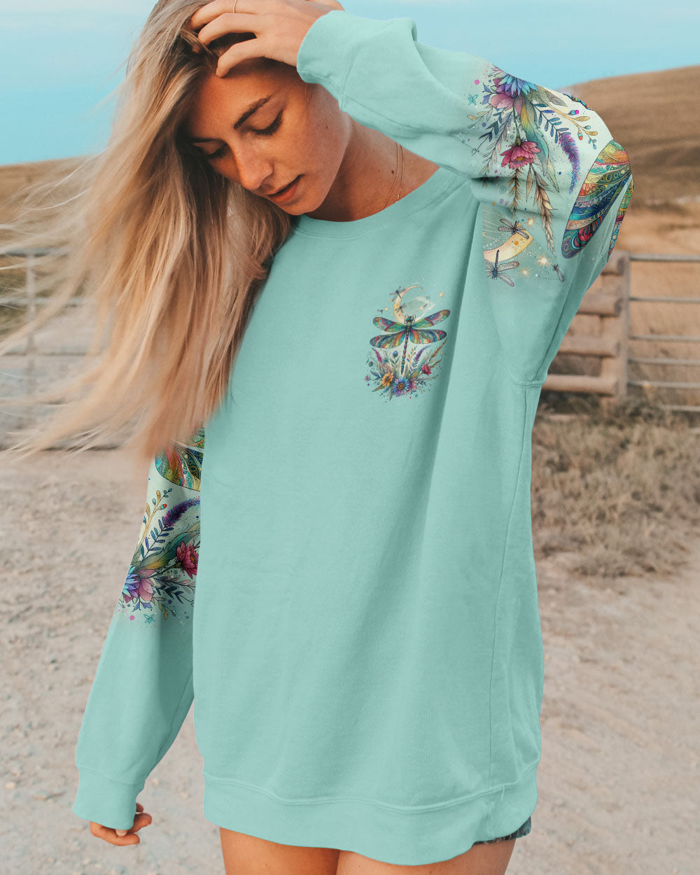 SPIRIT OF A DRAGONFLY FLORAL ALL OVER PRINT - TLTR2411232