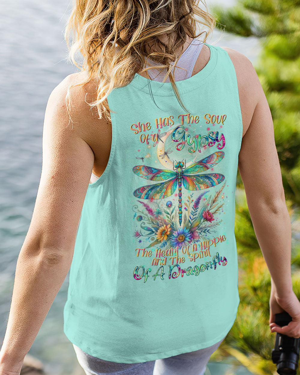 SPIRIT OF A DRAGONFLY FLORAL ALL OVER PRINT - TLTR2411232