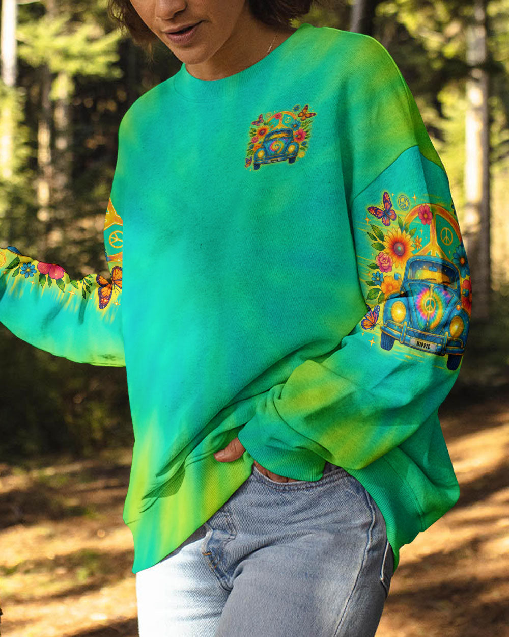 RUNNING AGAINST THE WIND TIE DYE ALL OVER PRINT - TLTR2506251