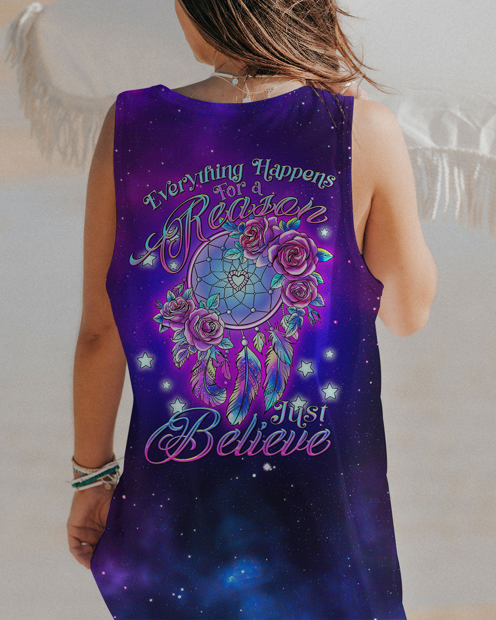 JUST BELIEVE DREAMCATCHER ALL OVER PRINT - TLTR2507231