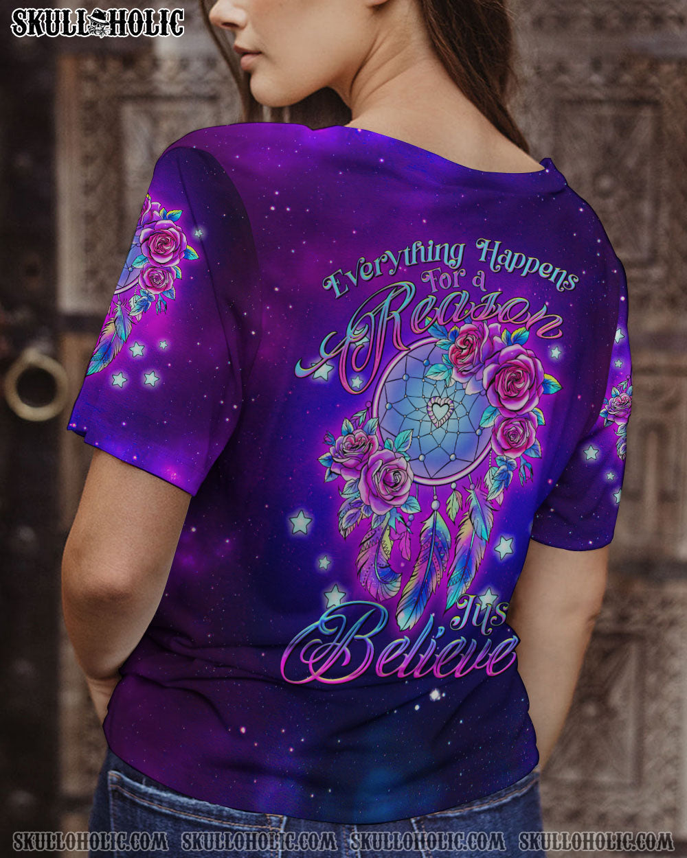 JUST BELIEVE DREAMCATCHER ALL OVER PRINT - TLTR2507231