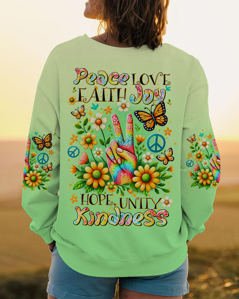 PEACE LOVE FAITH ALL OVER PRINT - TLTR2507243