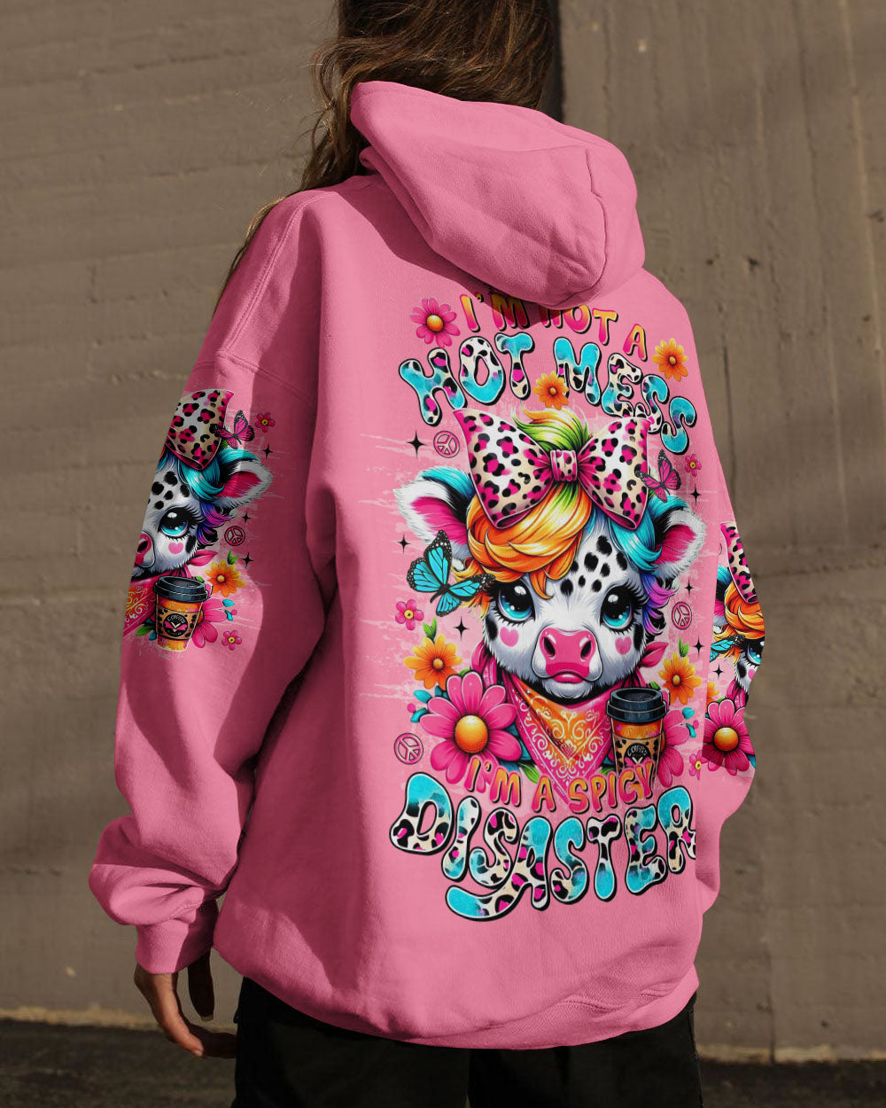 I'M NOT A HOT MESS COW ALL OVER PRINT  - TLTR2507253