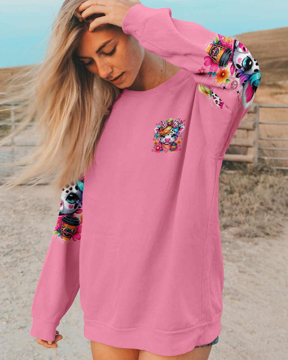 I'M NOT A HOT MESS COW ALL OVER PRINT  - TLTR2507253