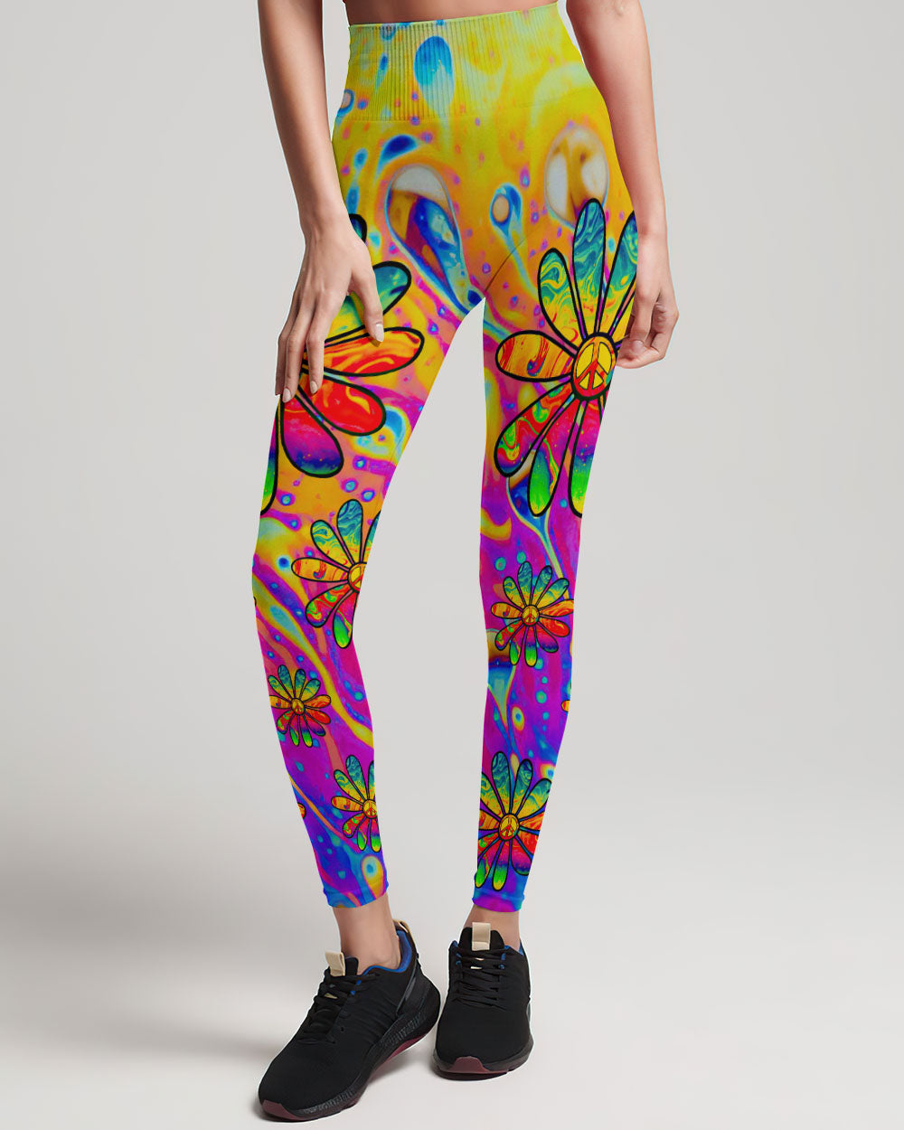 CAUSE I GOT A PEACEFUL COLORFUL DAISY ALL OVER PRINT - TLTR2508231