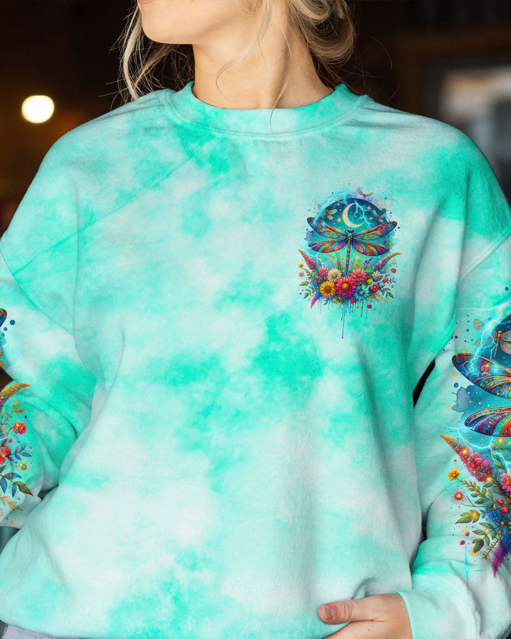 I AM THE STORM DRAGONFLY FLORAL ALL OVER PRINT - TLTR2511232