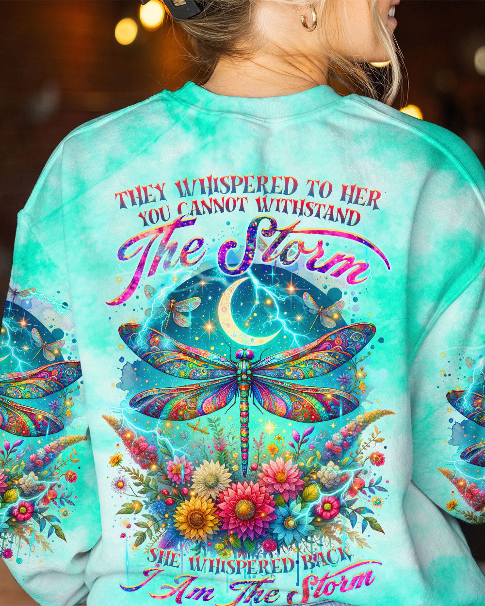 I AM THE STORM DRAGONFLY FLORAL ALL OVER PRINT - TLTR2511232