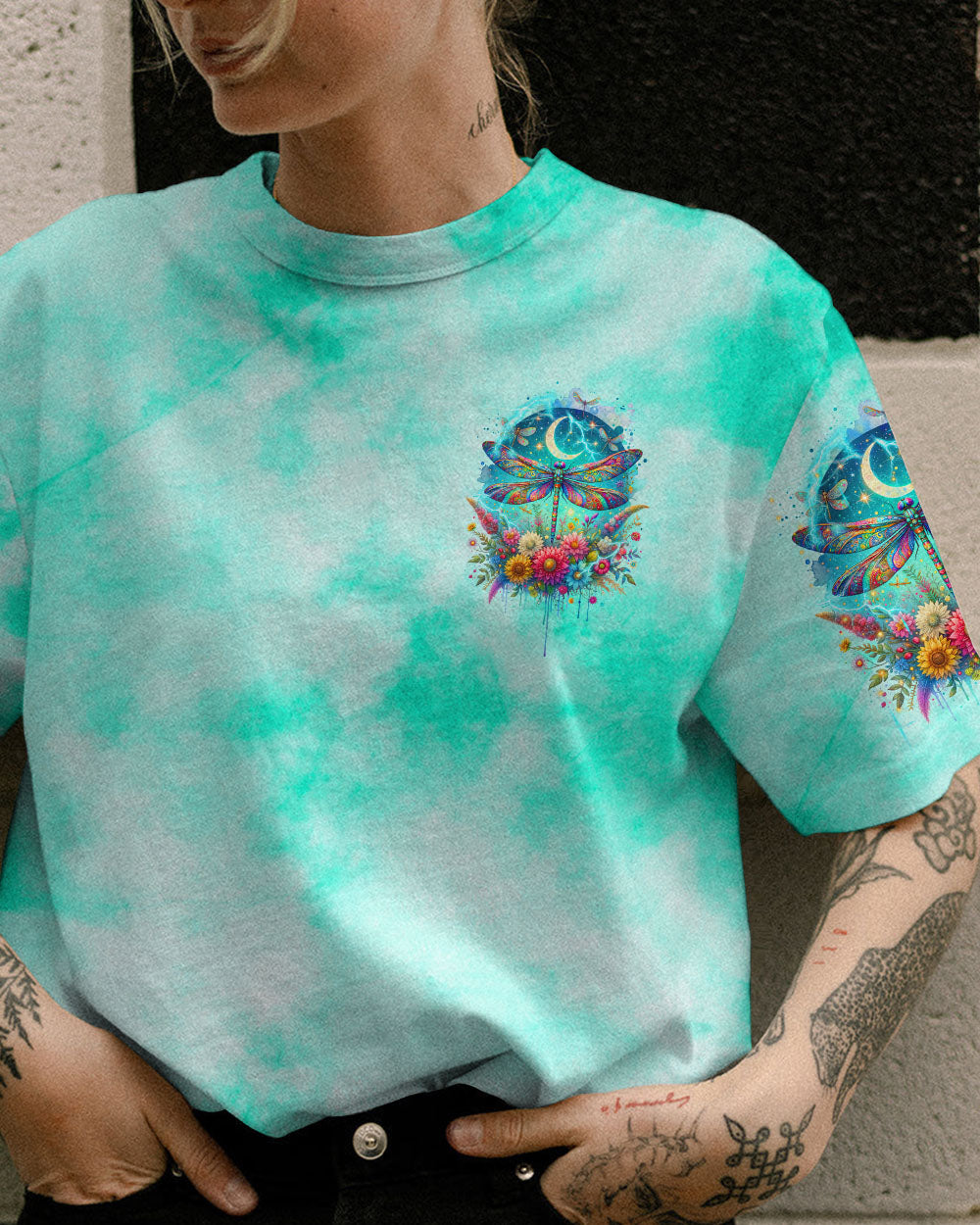 I AM THE STORM DRAGONFLY FLORAL ALL OVER PRINT - TLTR2511232