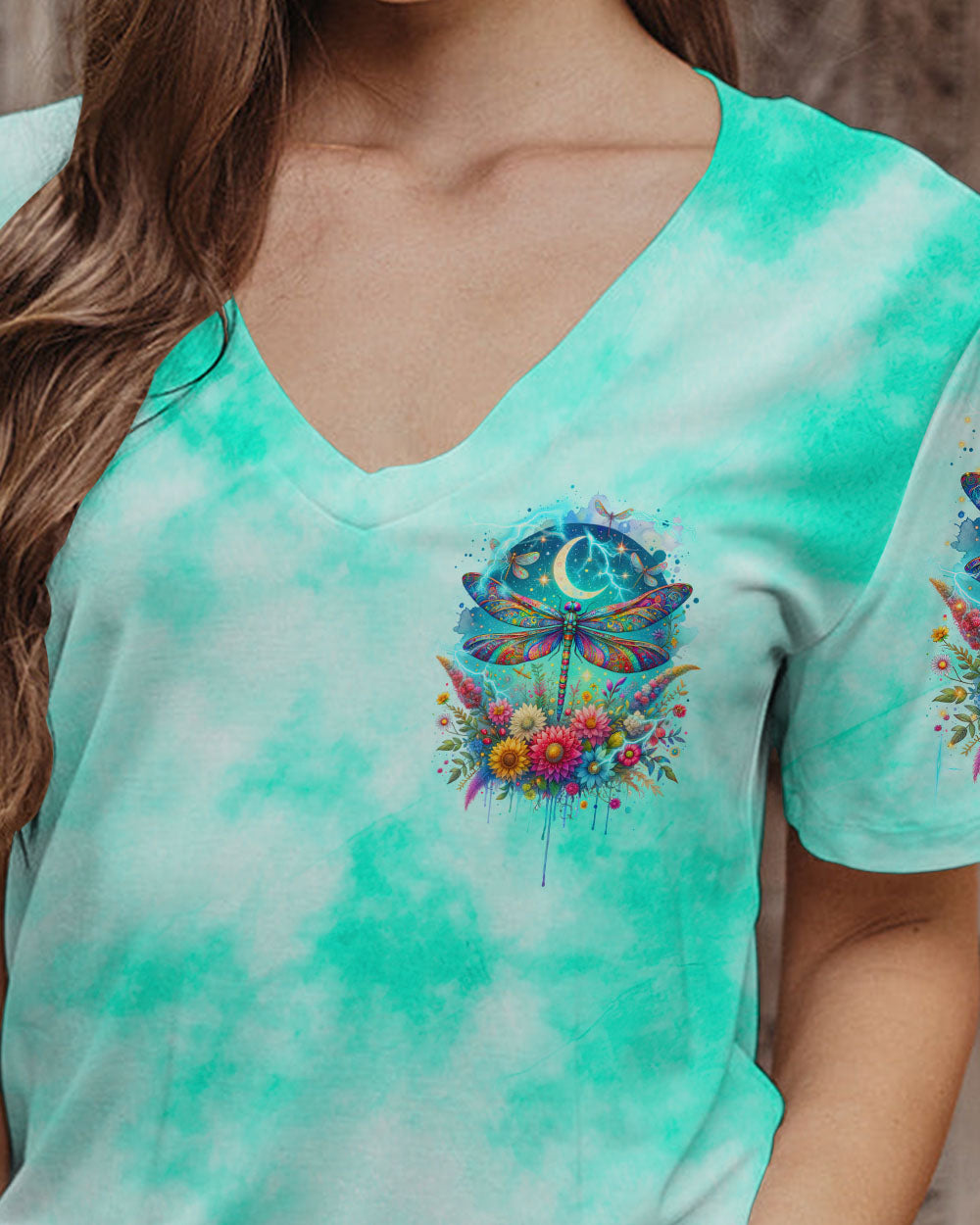 I AM THE STORM DRAGONFLY FLORAL ALL OVER PRINT - TLTR2511232