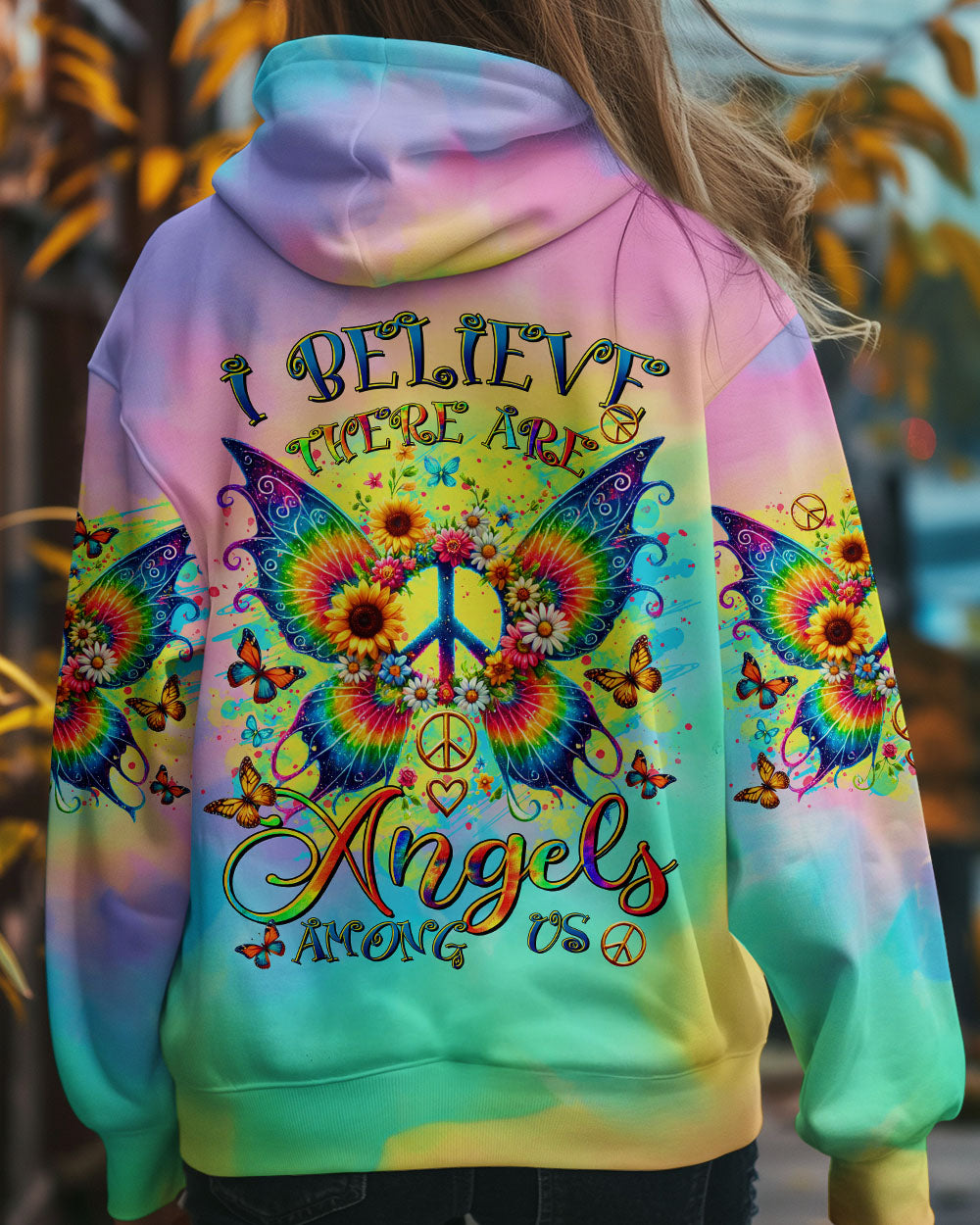 I BELIEVE THERE ARE ANGELS AMONG US WINGS ALL OVER PRINT - TLTR2609243