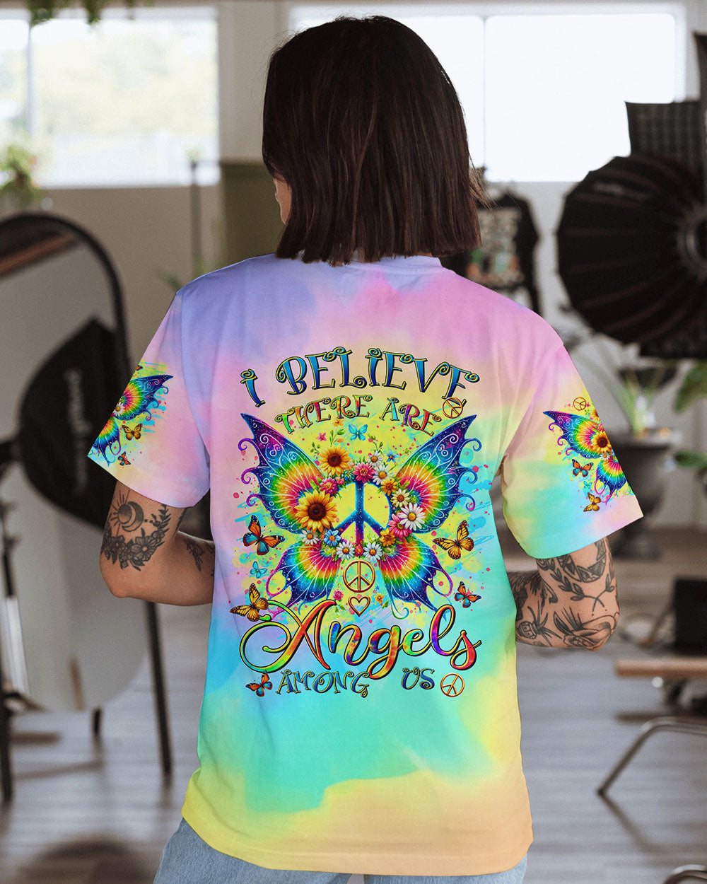 I BELIEVE THERE ARE ANGELS AMONG US WINGS ALL OVER PRINT - TLTR2609243