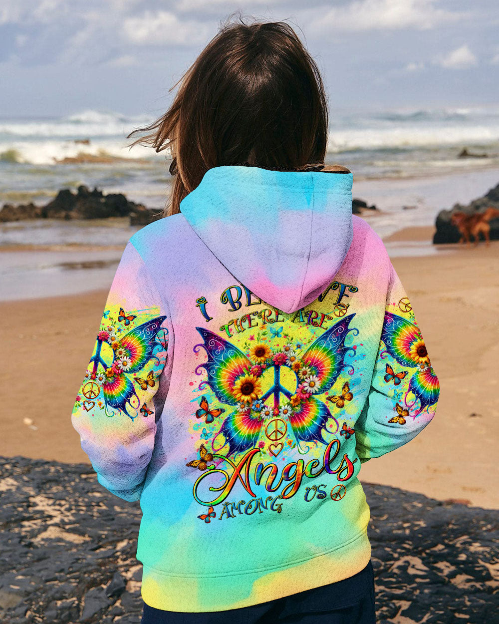 I BELIEVE THERE ARE ANGELS AMONG US WINGS ALL OVER PRINT - TLTR2609243