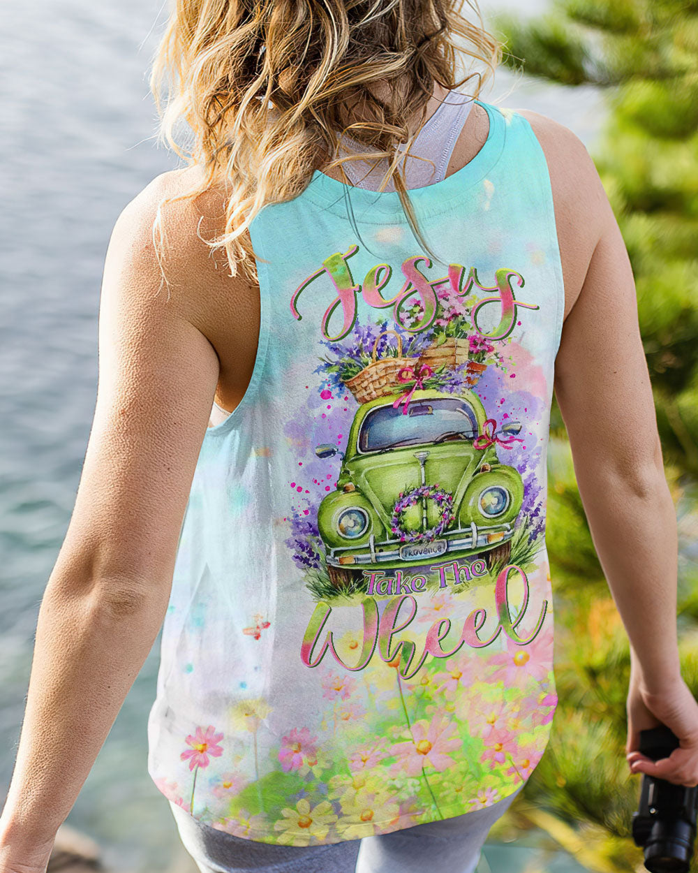 JESUS TAKE THE WHEEL OLD CAR ALL OVER PRINT - TLTR2612231