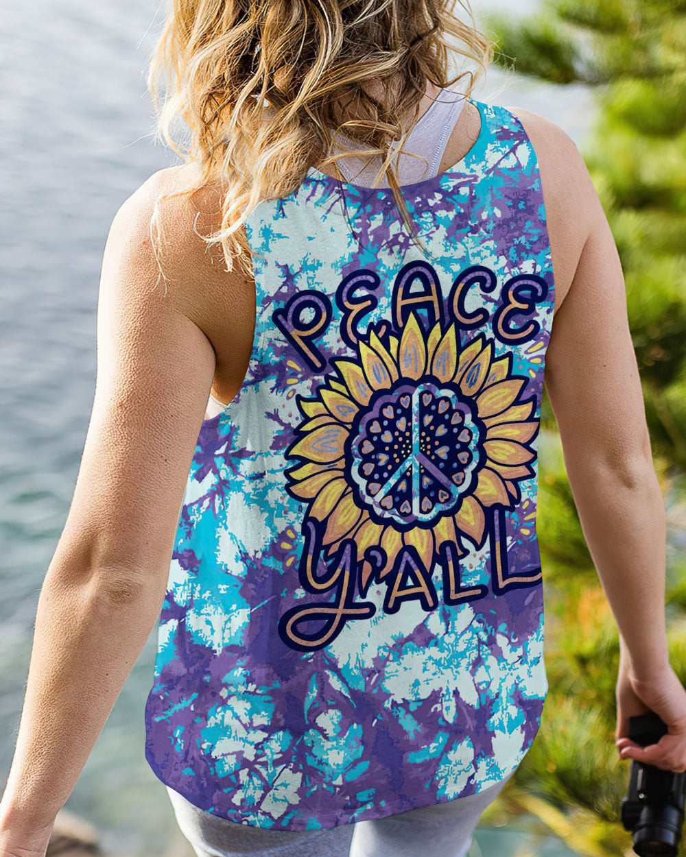 PEACE Y'ALL TIE DYE ALL OVER PRINT - TLTR2706233