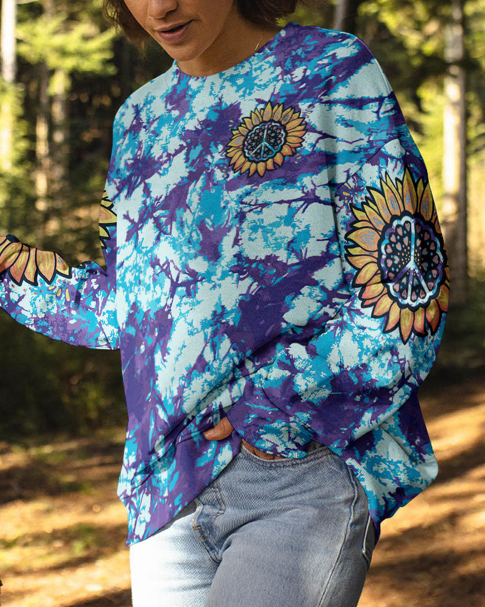 PEACE Y'ALL TIE DYE ALL OVER PRINT - TLTR2706233