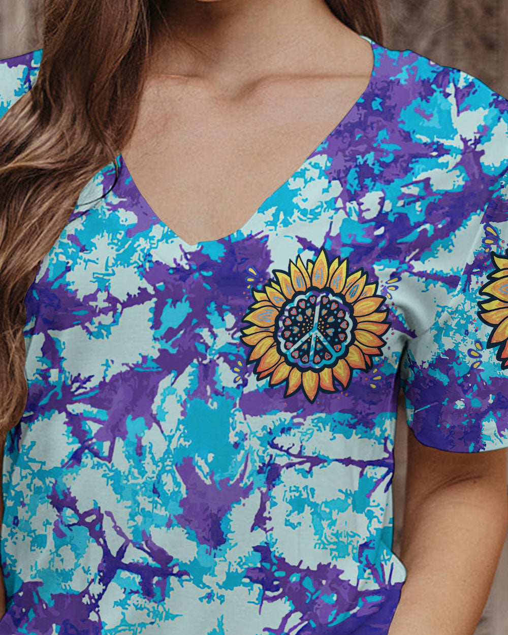 PEACE Y'ALL TIE DYE ALL OVER PRINT - TLTR2706233