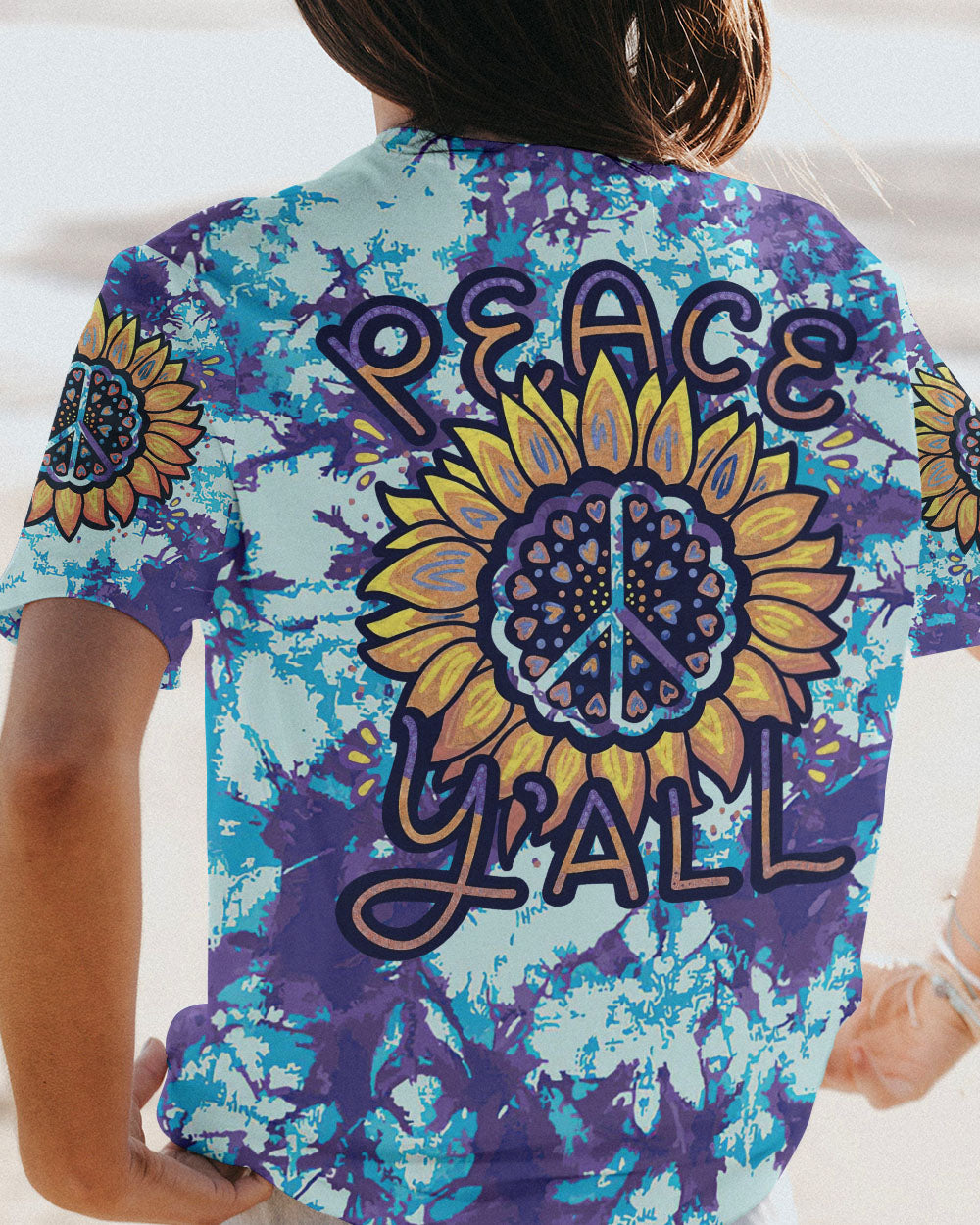 PEACE Y'ALL TIE DYE ALL OVER PRINT - TLTR2706233