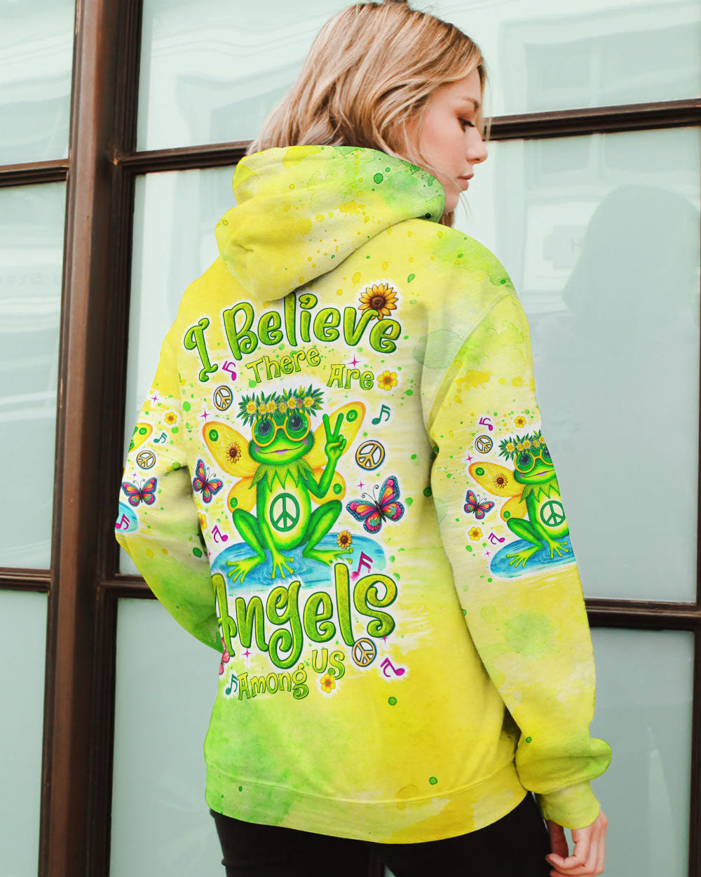 I BELIEVE THERE ARE ANGELS AMONG US FROG ALL OVER PRINT - TLTR2708243