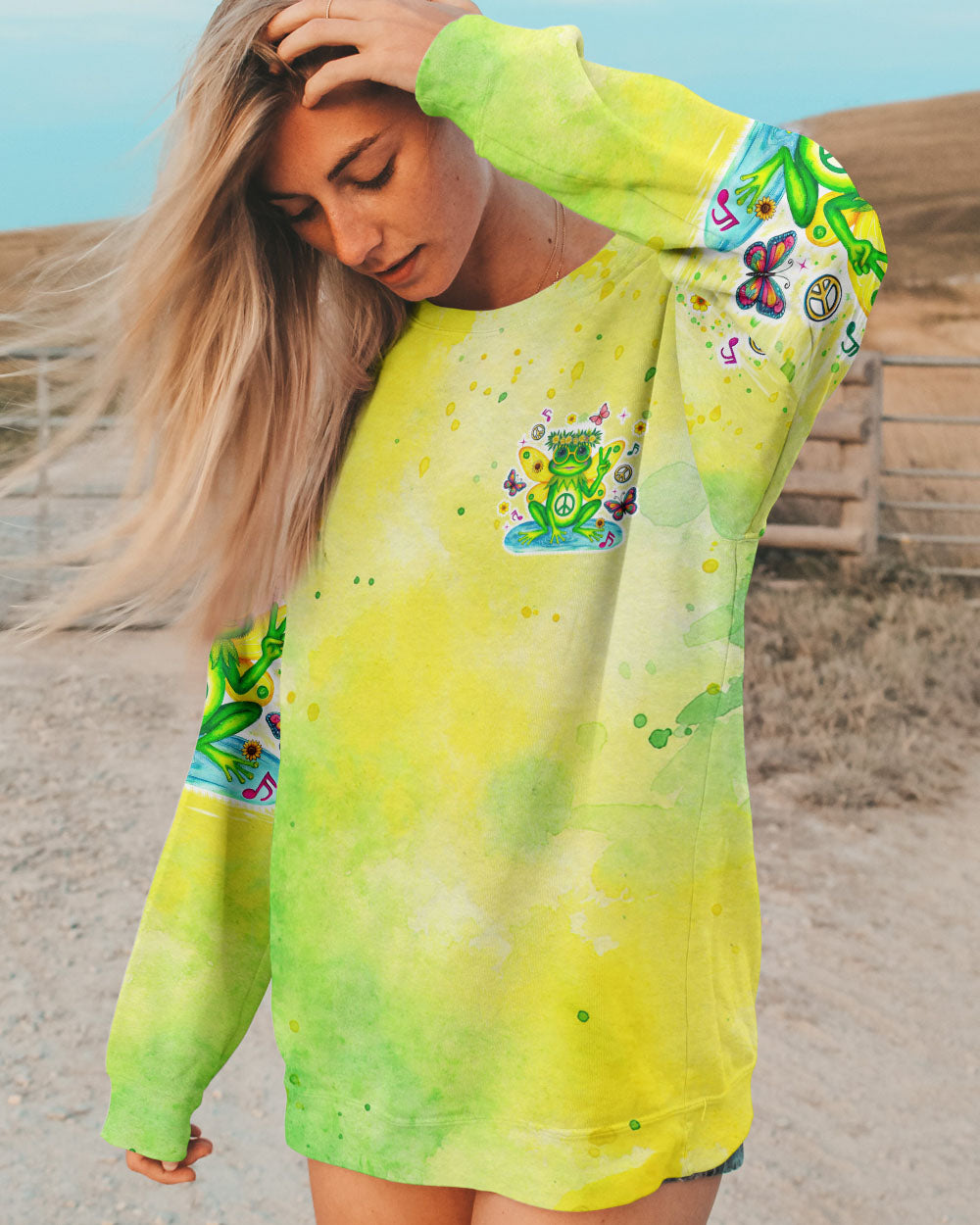 I BELIEVE THERE ARE ANGELS AMONG US FROG ALL OVER PRINT - TLTR2708243