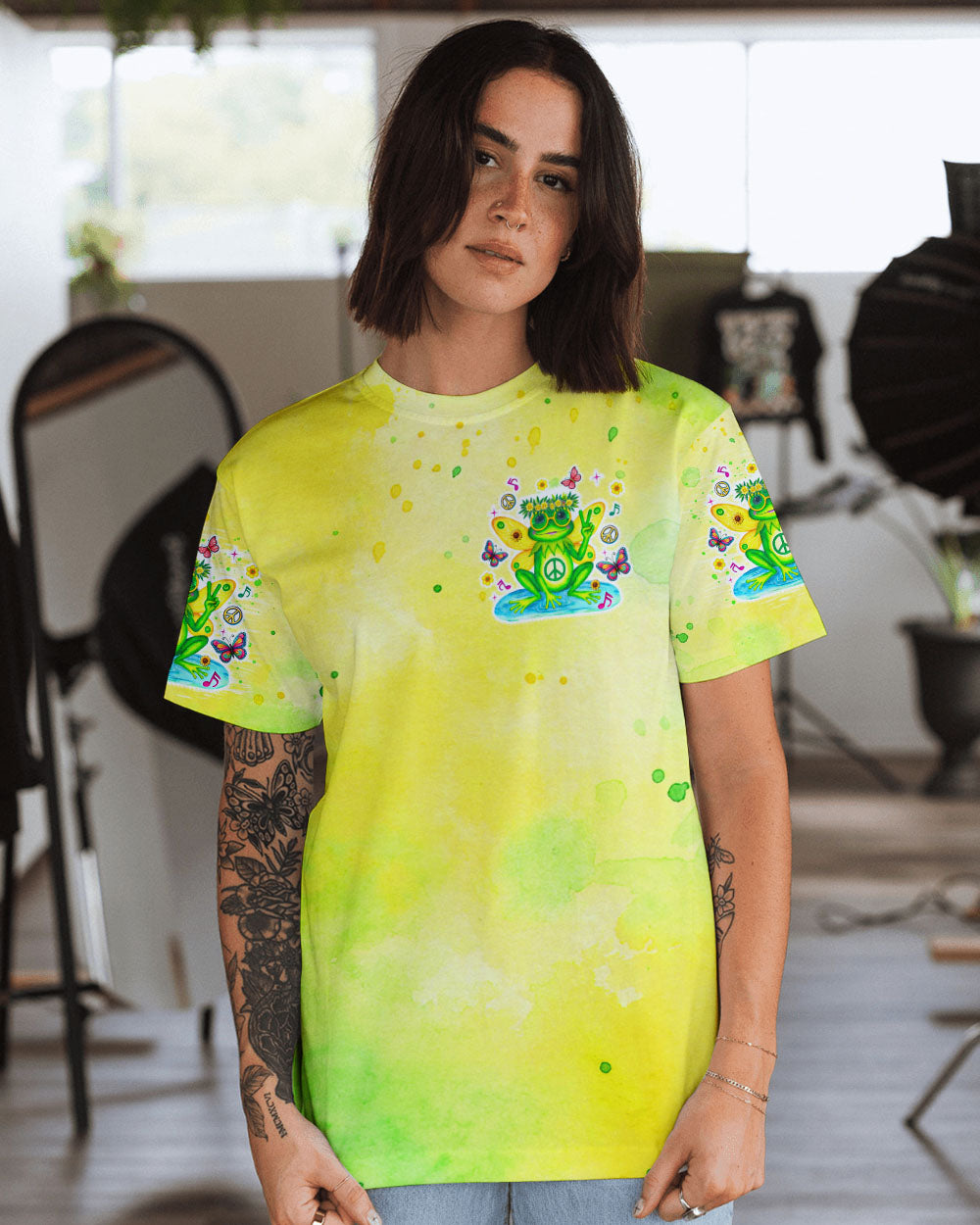 I BELIEVE THERE ARE ANGELS AMONG US FROG ALL OVER PRINT - TLTR2708243