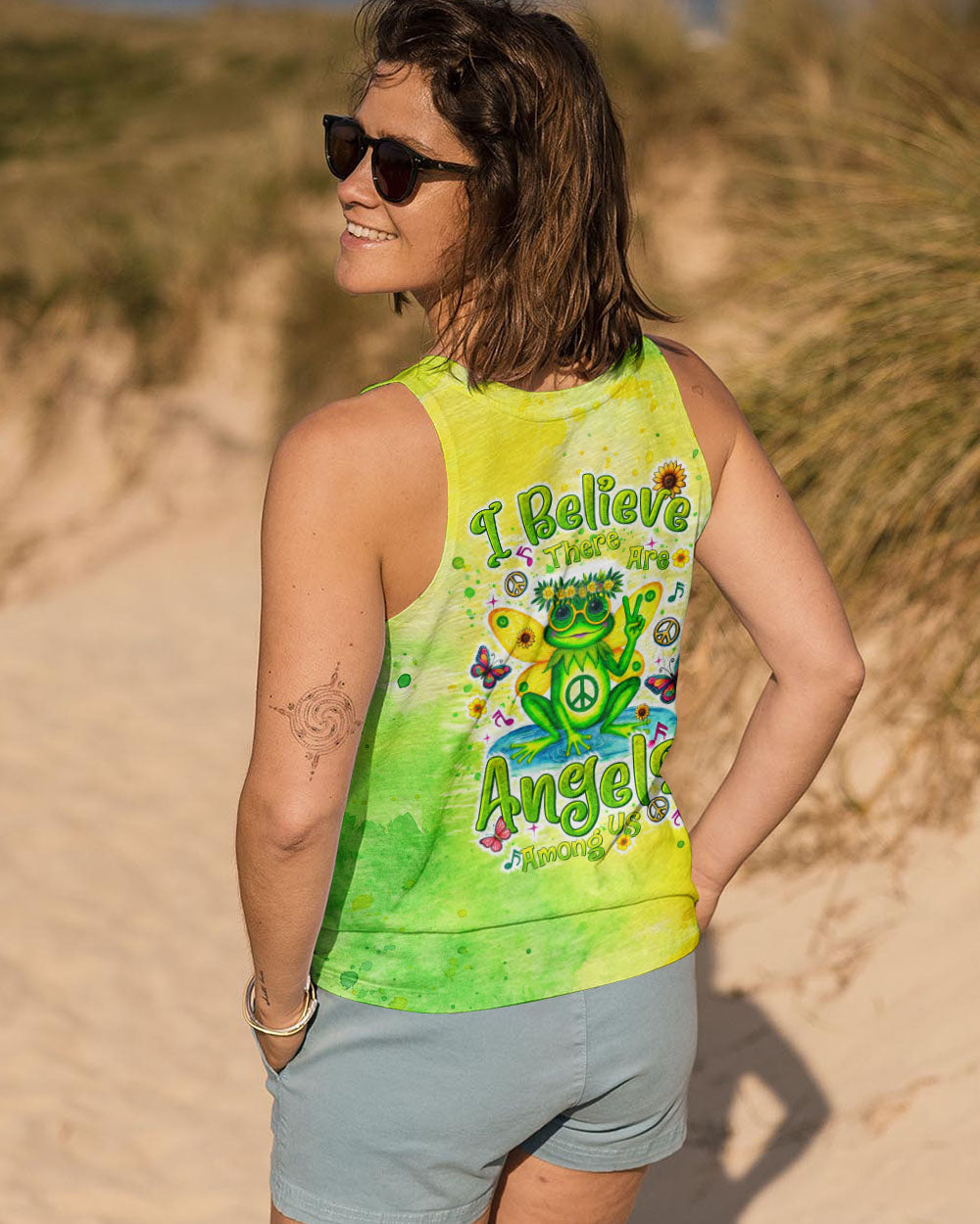 I BELIEVE THERE ARE ANGELS AMONG US FROG ALL OVER PRINT - TLTR2708243