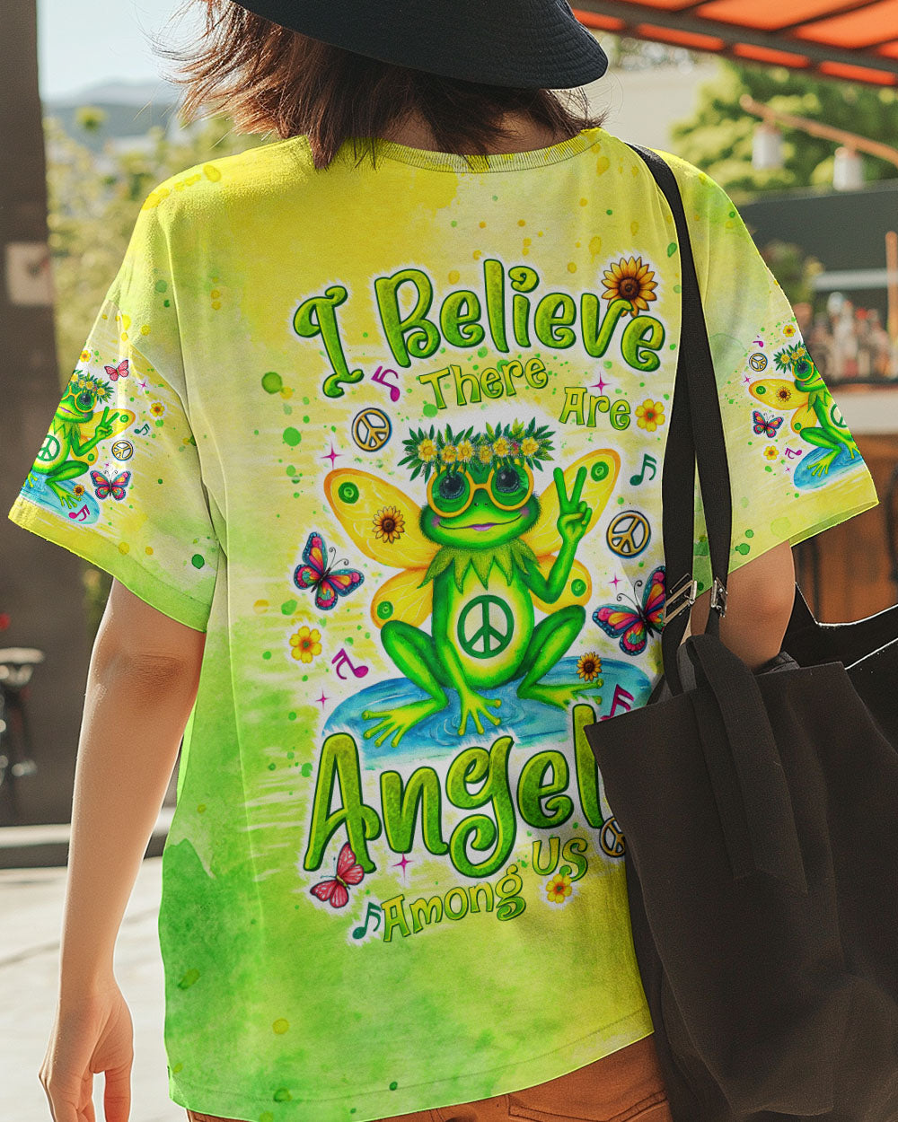 I BELIEVE THERE ARE ANGELS AMONG US FROG ALL OVER PRINT - TLTR2708243