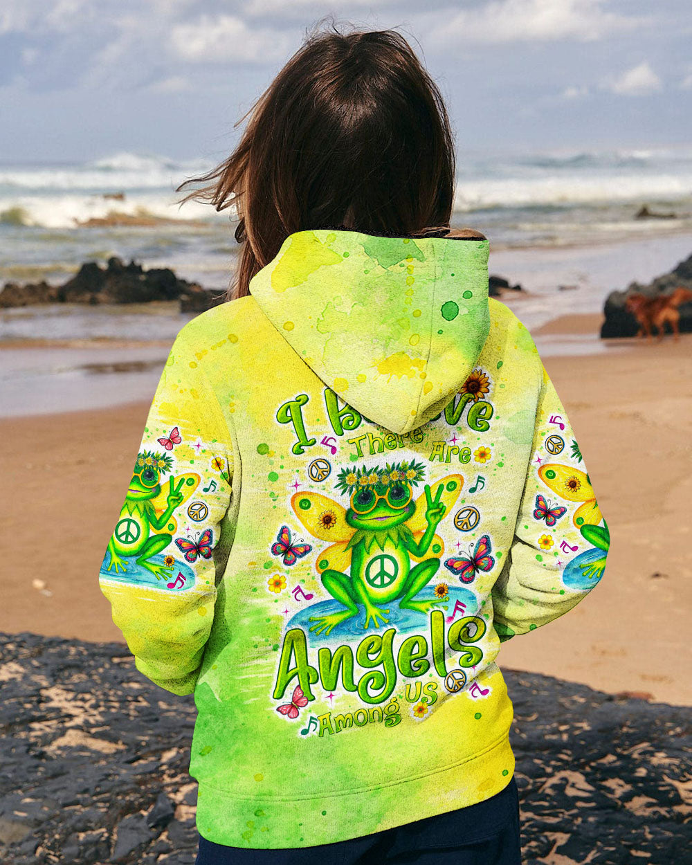 I BELIEVE THERE ARE ANGELS AMONG US FROG ALL OVER PRINT - TLTR2708243